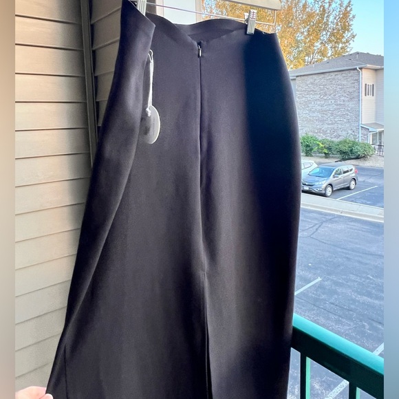 🆕 STAUD Petunia Skirt Black Maxi Heart Detail Elegant High-Waisted Slit Skirt XL - Picture 7 of 15